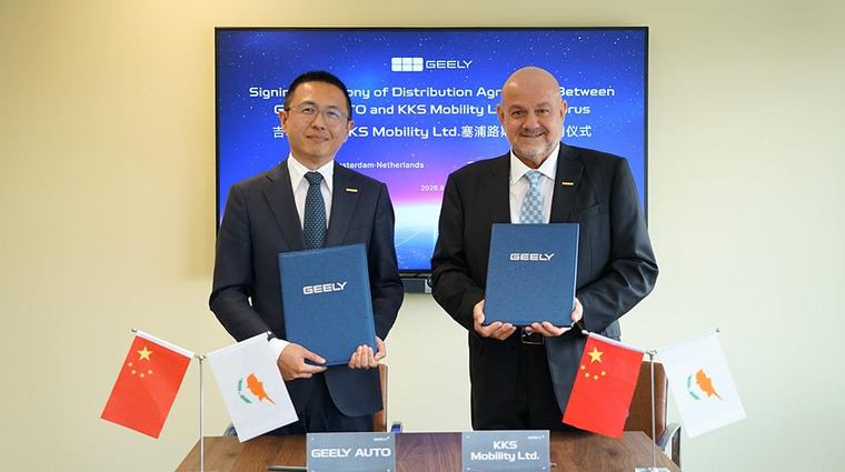 Στρατηγική συμφωνία συνεργασίας Geely Auto - KKS Mobility του Χ. Πηλακούτα - Σύντομα στην Κύπρο ένα από τα ταχύτερα αναπτυσσόμενα automotive brands 12:47 - 04 Σεπτεμβριου 2026